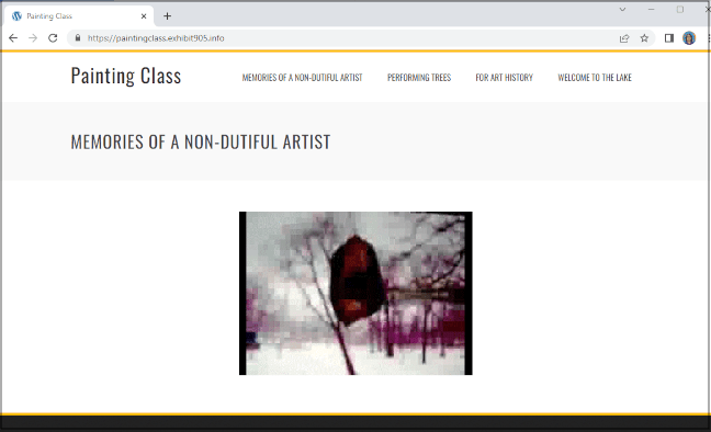 Painting Class - Website
